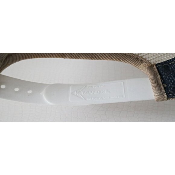 Vintage 70s 80s ESSO Oil & Gas Denim Trucker Hat K-Brand Snapback Mesh Retro - Picture 7 of 8